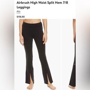 Alo Airbrush High Waist Split Leggings